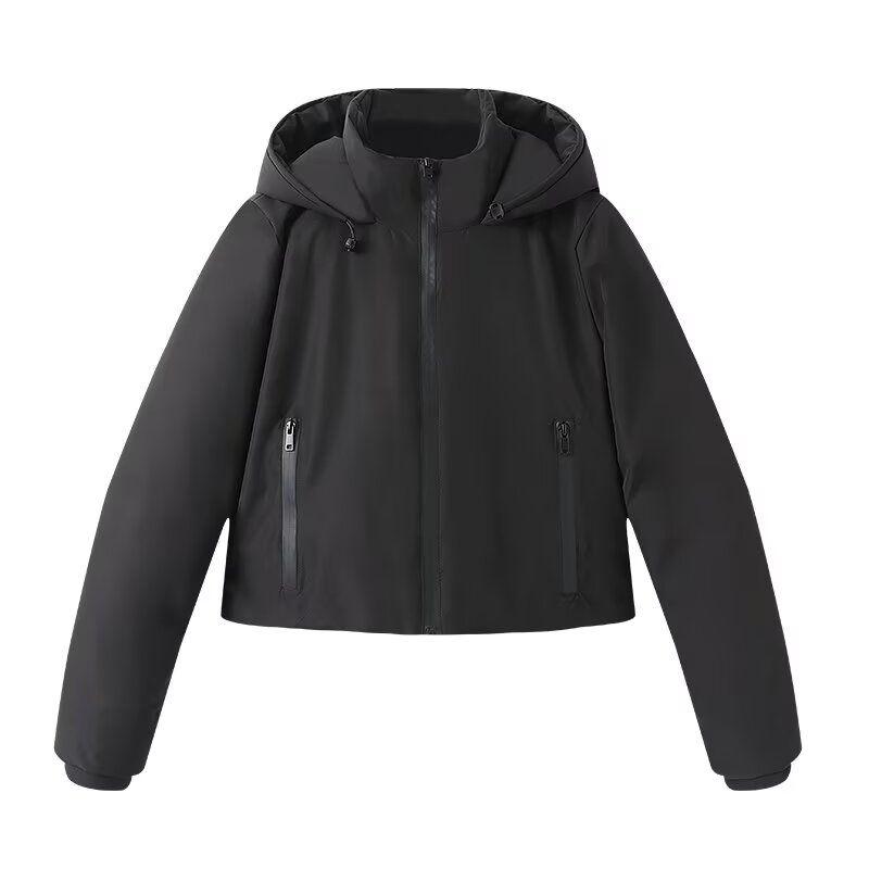 

Kaslead New Arrival Women s Clothing Fashion Style Fashion Short Hood Thick Thermal Cotton-Padded Coat 4749703 Black L