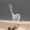1PCS Fashionable Metal Wire Iron Bird Craft Iron Wire Bird Beautiful Decoration Gift Office Desktop