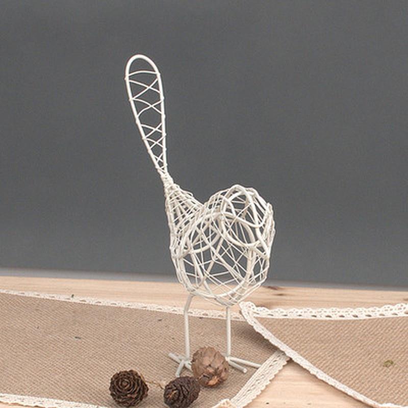 1PCS Fashionable Metal Wire Iron Bird Craft Iron Wire Bird Beautiful Decoration Gift Office Desktop