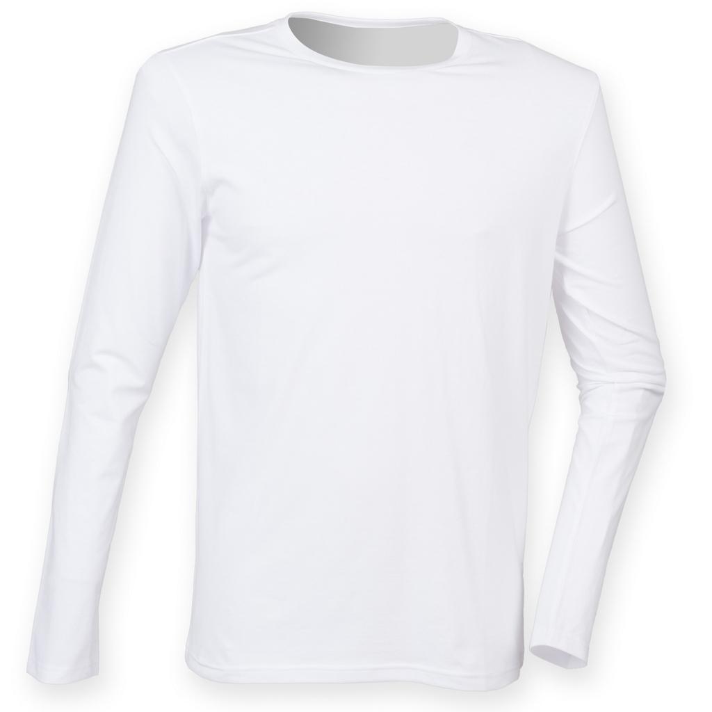 Skinnifit Mens Feel Good Long Sleeve Stretch T-Shirt