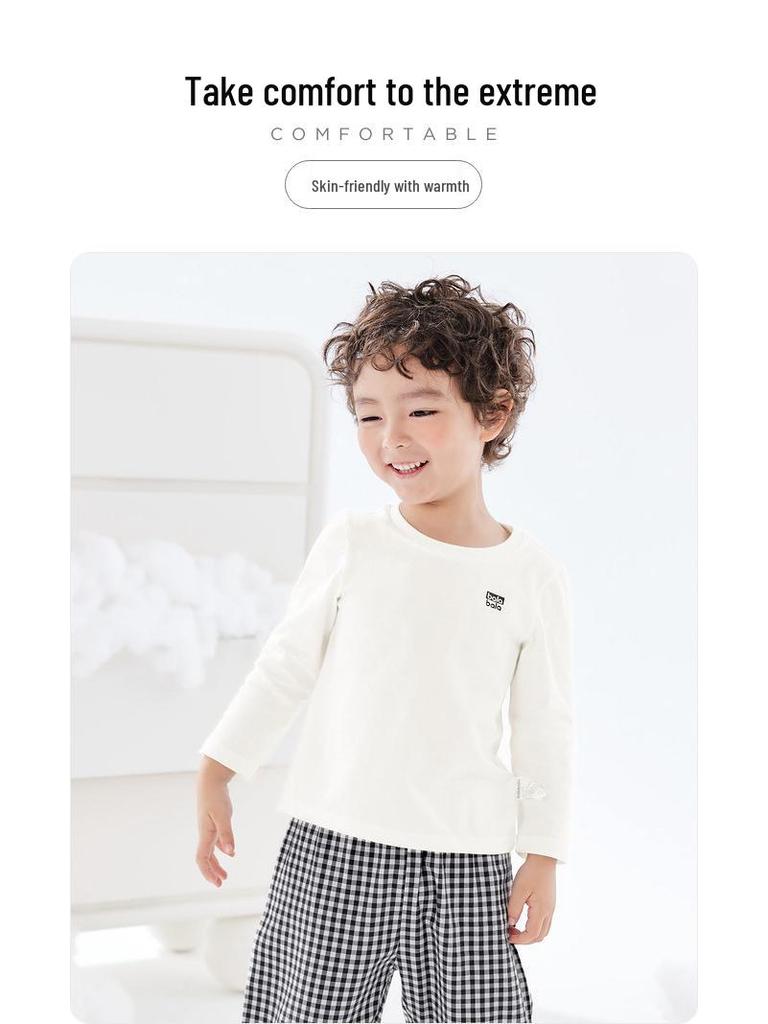 Balabala Kids' Long-Sleeve T-Shirt 2025: Spring & Autumn Style for Boys & Girls