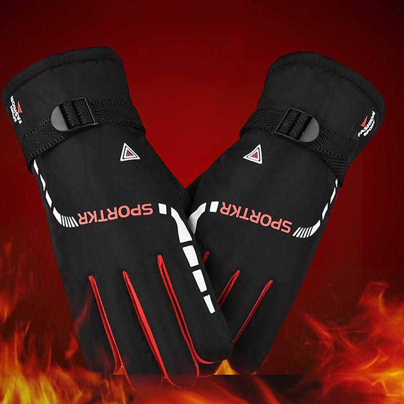 100% Vodotěsné Zimní Cyklistické Rukavice Větruodolné Venkovní Motocyklové Teplé Rukavice