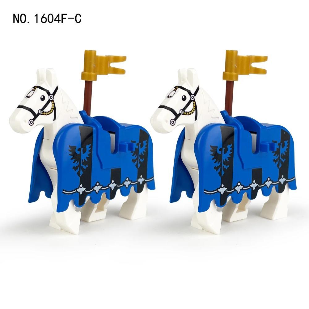 Military Building Blocks Solider Figures Mount War Horse Saddle Reins Adults Children Gifts Toys Animal Accessories Equipments