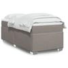 Vidaxl Kontinentalbett Mit Matratze, Taupe, Stoff, 90X200 Cm