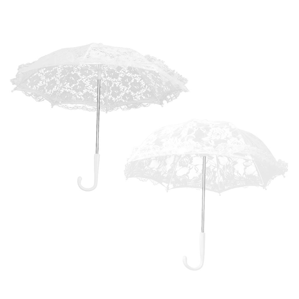 Craft Flowers Lace Embroidery Umbrella Children\\\'s Stage Performance  Decorative Umbrella Decorat