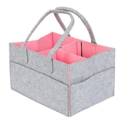 DIZLAS Windelaufbewahrung Große Kapazität Windelaufbewahrungstasche für Baby Vorbereitung und Spielzeugtasche, Zubehör, Neugeborene, (Rosa)