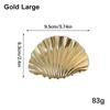 1Pcs New Punk Hair Claw Clip Metal Glossy Barrettes Hairpin Irregular Shell Shark Clip Hair Accessories