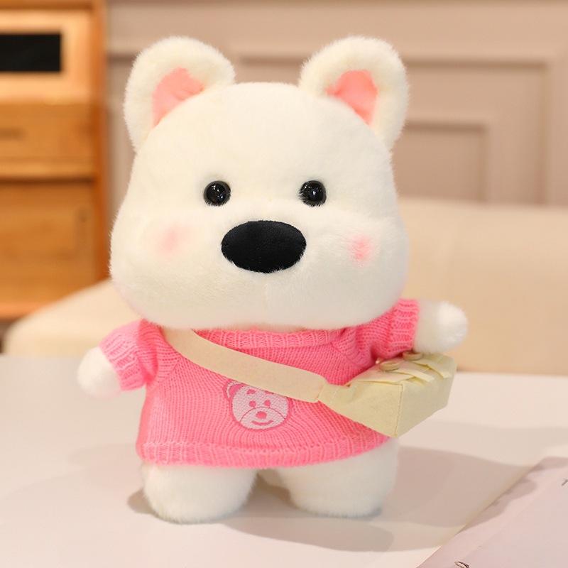 Cartoon Cute Dressing West Highland Doll Plush Toy Puppy Dog Doll Girl Company Soothing Doll