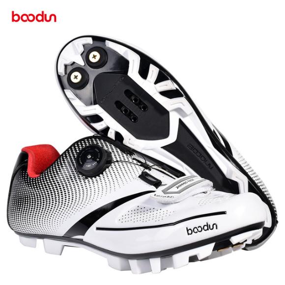 Marke BOODUN, Größen 39–45, Professionelle Herren-Radschuhe mit SPD-System, atmungsaktiv, Drehverschluss, Rennrad- und Mountainbike-Trainingsschuhe