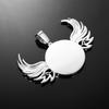 European & American Hip Hop Zircon Wing Photo Frame Pendant Necklace
