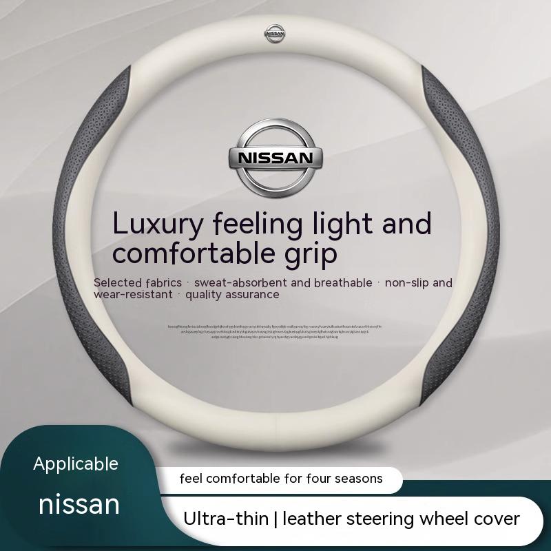 CDZIEW1 Auto Leder Carbonfaser Lenkradbezug Für Nissan X-Trail Qashqai Sentra Serena Tiida Teana Juke Leaf Micra Almera note