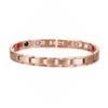 Schwarz-Gold Edelstahl Magnetisches Armband mit Germanium und Negativ-Ionen Uhrenarmband