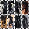 Animal Black Horse Phone Case for iPhone 17 Air 16 16E 15 14 Plus 13 Mini 12 11 Pro Max 7 8 + SE 2020 Soft Cover Fundas 17 Air 1