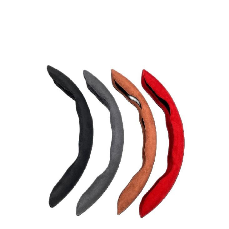 

Подходит для чехла на руль автомобиля 38 см, противоскользящего замшевого чехла на руль, всесезонного использования автомобиля, автомобиля чёрный