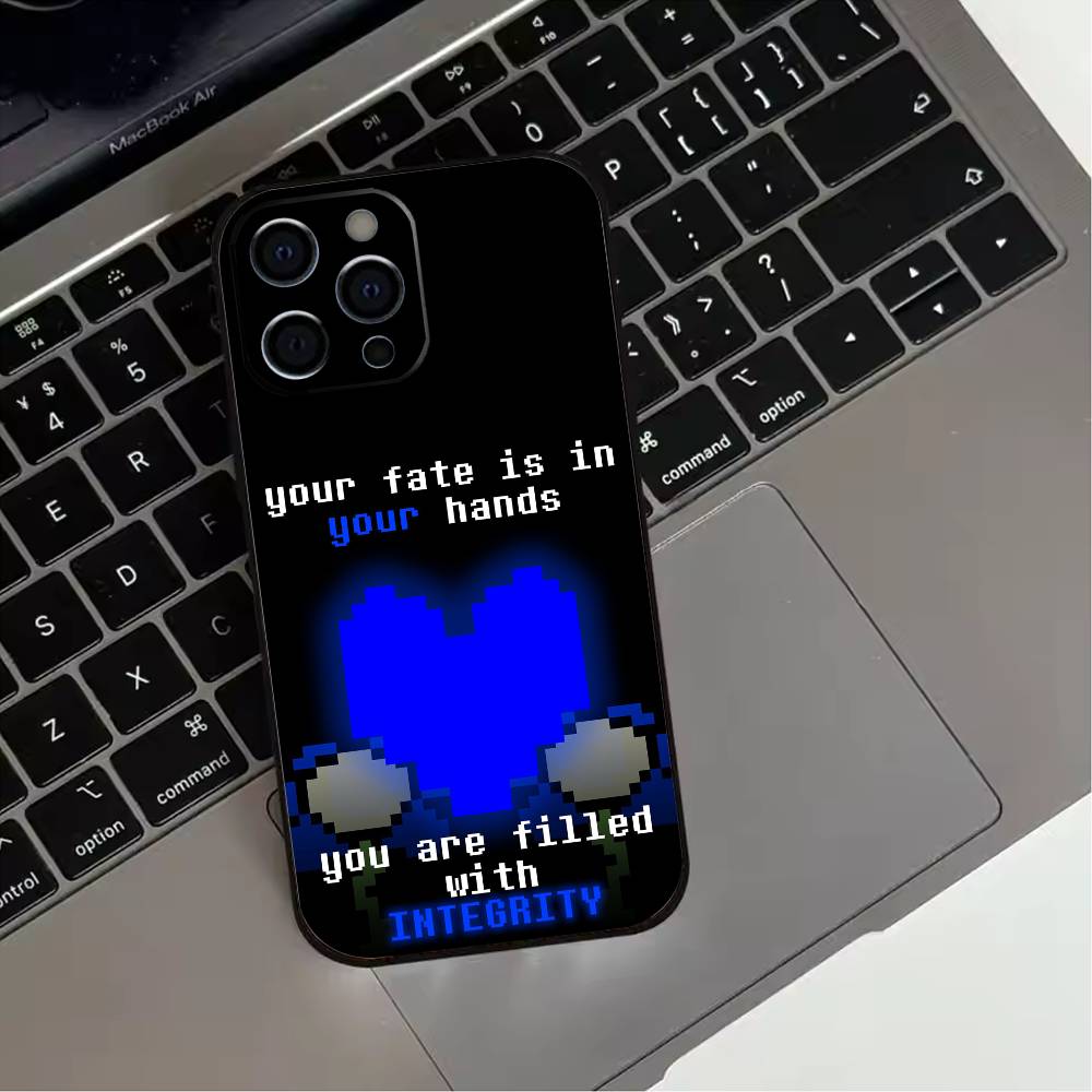

Чехол для телефона U-Undertale-es COLOR HEART для iPhone 17,16,15,14,13,12,11 Plus,Pro Max,XS, Мягкий силиконовый черный чехол iPhone11PROMAX