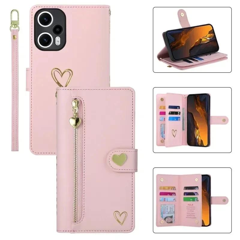 Multi 9 Cards Wallet Case for Samsung Galaxy A56 A36 A26 A16 A06 S25 Ultra S24 A55 A35 A15 Zipper Leather Wrist Strap Flip Cover