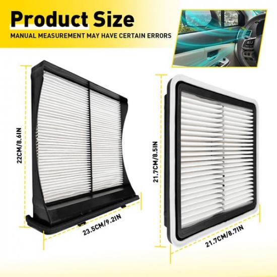 Engine&Cabin Air Filter Combo For Subaru Impreza 2008-2016 WRX 2012- AF5592