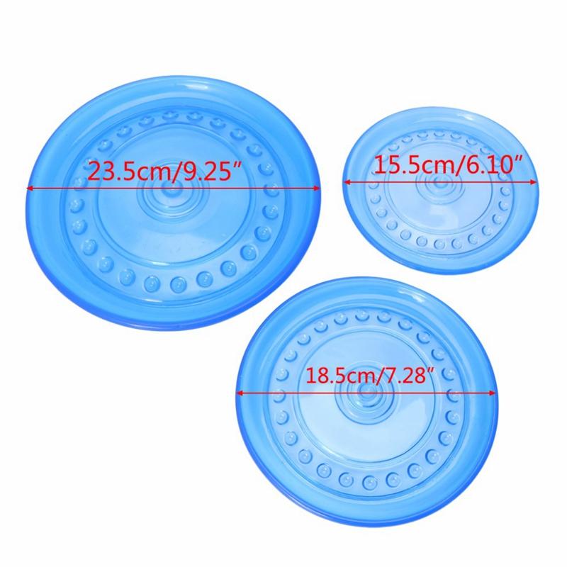 Pet Dog Discs Toy Dog Flying Discs Trainning Puppy Toys Rubber Fetch Flying Disc Training Dogs Chew Teeth Clean TPR Outdoor Pets