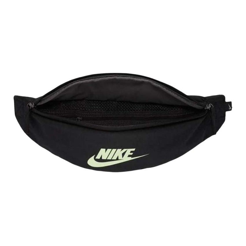 New Nike Heritage Polyester Regular Waist Bag Unisex Black BA5750-015