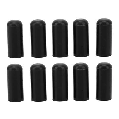 10PCS Intake Vacuum Hose End Universal 4mm Heat Resistant Silicone Blanking Cap for BOV Pipe Line Black