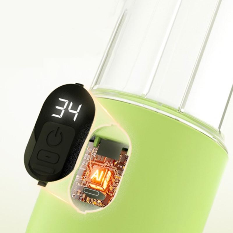 500ml Smoothie Blenders Portable USB Rechargeable Juicer with High Speed Motor Mixing Cup for Protein Shakes and Juices