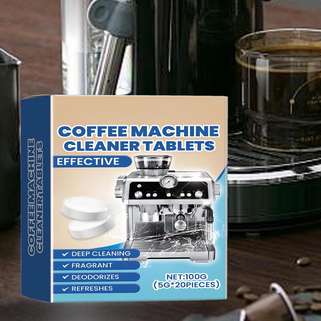 Coffee Machine Cleaning Tablets 20 Tablets Coffee Machine Descaling Agent for Cleaning Espresso Coffee Machine Scale Cleaning