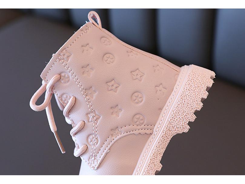 2024 Zimowe Dziecięce Ocieplane Skórzane Martensy - Brytyjski Styl dla Chłopców i Dziewczynek