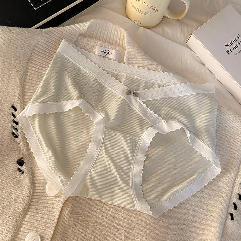 Moda Damska Plus Size Uniwersalne Majtki Ciążowe z Bawełnianym Kroczem o Średnim Stanie, Wygodne i Oddychające