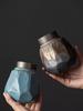 Vintage Ceramic Storage Jar Creative Stoneware Sealed Tea Jar Home Portable Candy Nuts Coffee Beans Medicinal Herb Storage Box