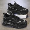 New Winter Leather Waterproof Sports Casual Thick-soled Wear-resistant Dad Shoes
