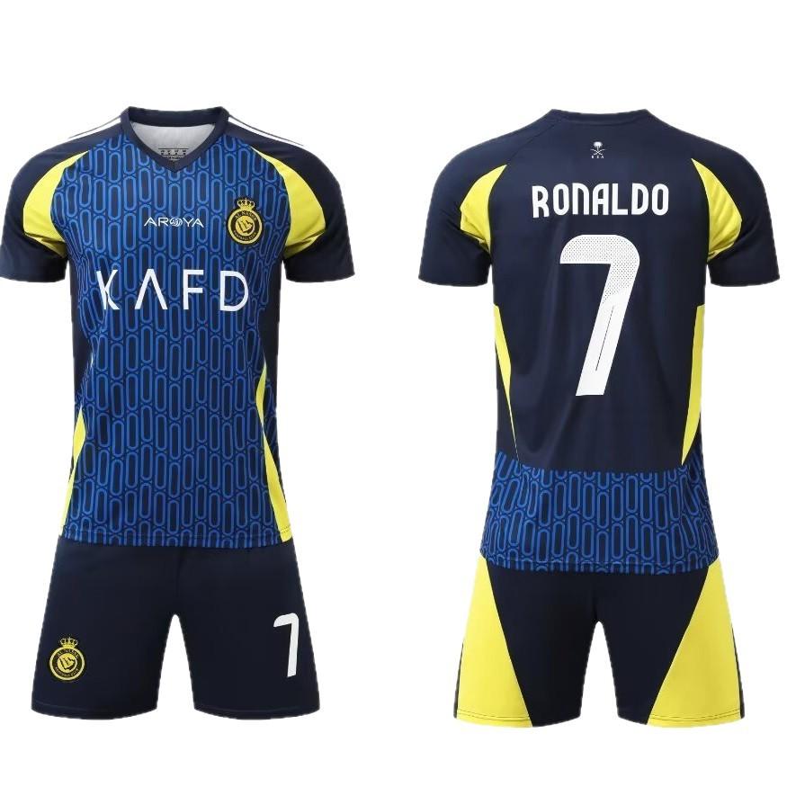 24-25 Riyadh Away No. 7 Club Football Jersey Children'S Clothing Adult Set Size 14-3Xl