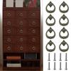 Pack Of 8 Vintage Metal Cabinet Pulls Classical Drawer Knobs Elegant Furniture Hardware Upgrades for Home Furniture