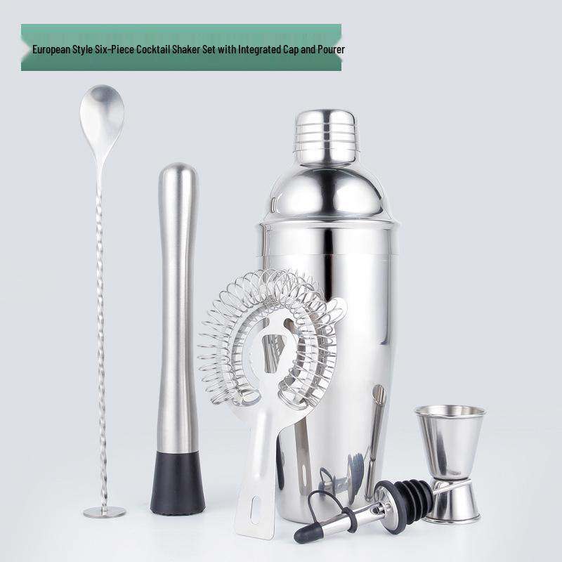 Stainless Steel Bartender Set: Boston Shaker & Cocktail Tools