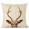 Cute Animal Parrot Linen Pillowcase Deer Wolf Pillows Case For Bedroom Pillow Cover Living Room Decoration Boy Girl Room 45X45Cm