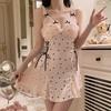 Lace Sleepwear Set For Women With Chest Padding And Vneck For Home And Lounge Use