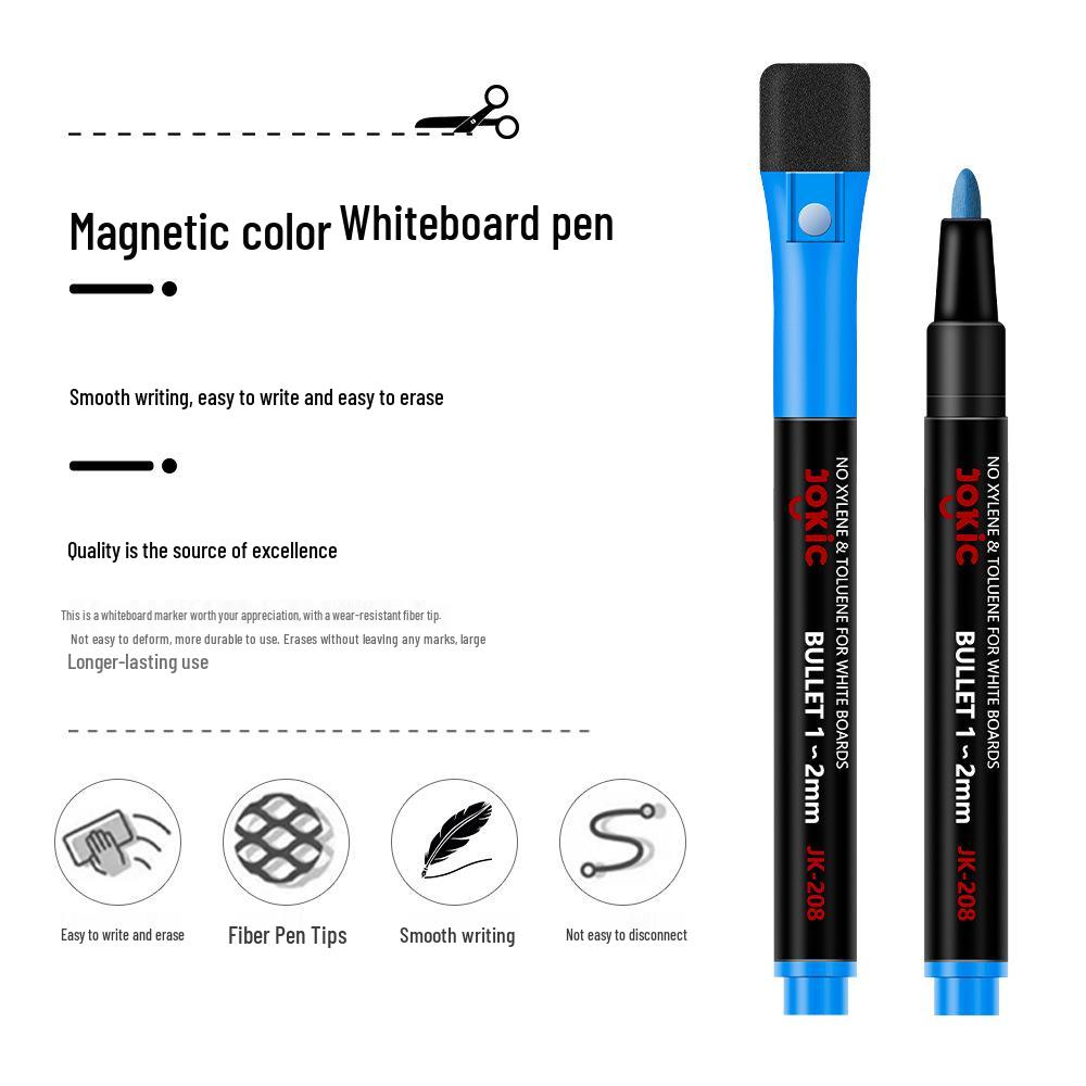Eco-Friendly Water-Based Whiteboard Markers for Kids – Easy Erase, Bold Colors, Large Tip