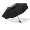 Chips and Dale, Fairy Forest Themed Automatic Opening and Closing Umbrella, Brightly Colored 8-rib Portable Umbrella, Suitable for Men and Women