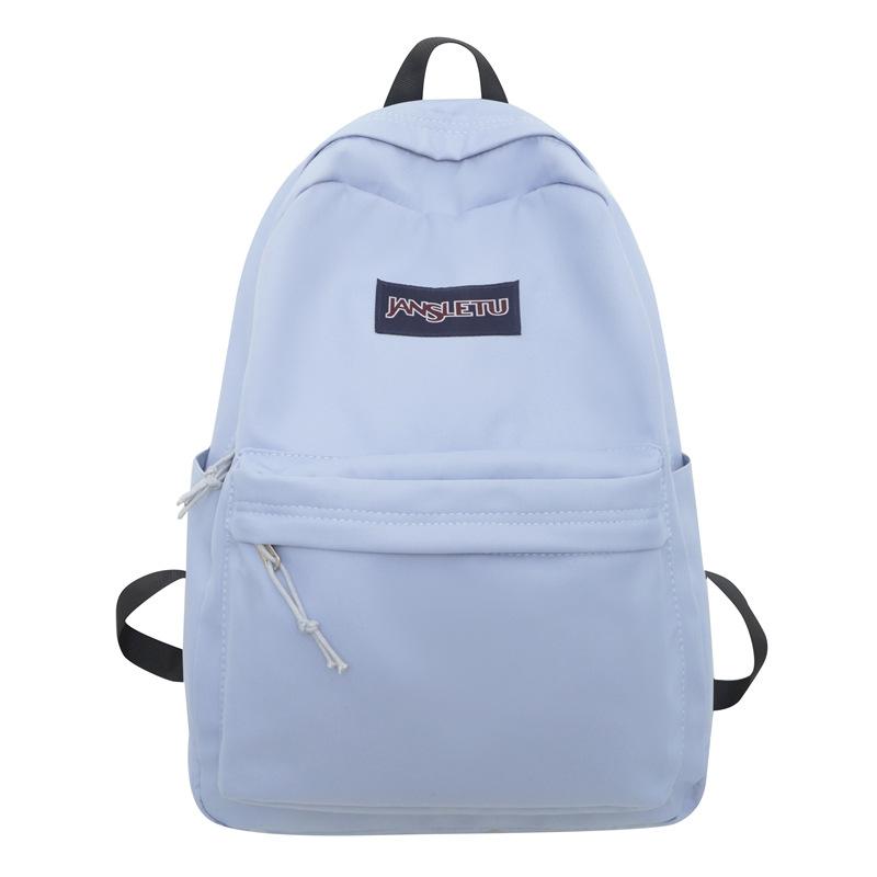 

Женский школьный рюкзак для младших и старших классов средней школы, рюкзак для кампуса большой вместимости, мужской синий