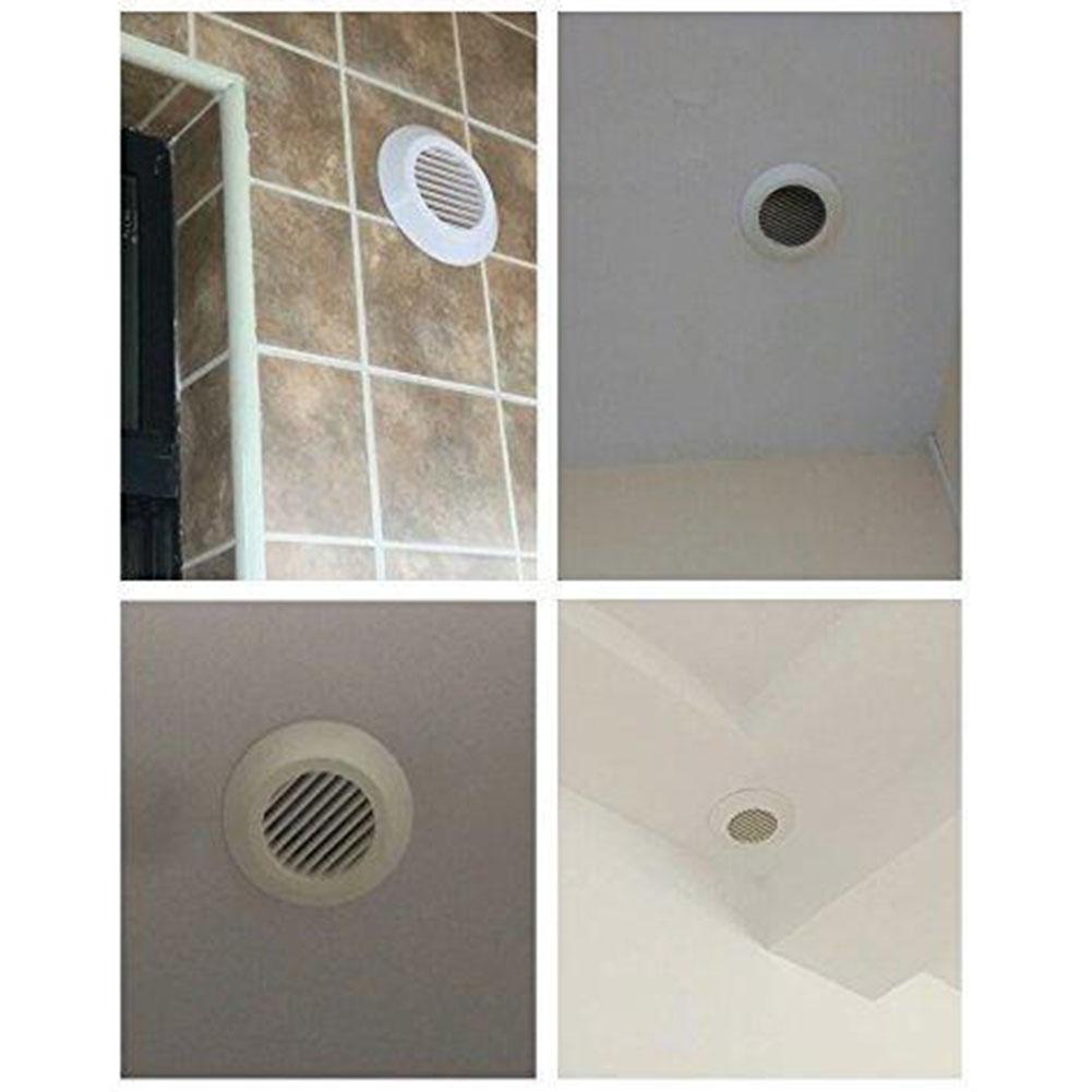 Plastic Round Air Exhaust Vent Grille Cover Wall Ventilation Inlet Outlet Eco Friendly ABS Plastic Construction