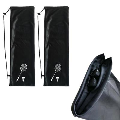 Raqueta de Bádminton Portátil Almacenamiento de Raqueta Fácil de Transportar y Ligero Cuerda de Hombro Único Estuche Suave para Raqueta para y Estuche Negro, Bolsa, Almacenar,