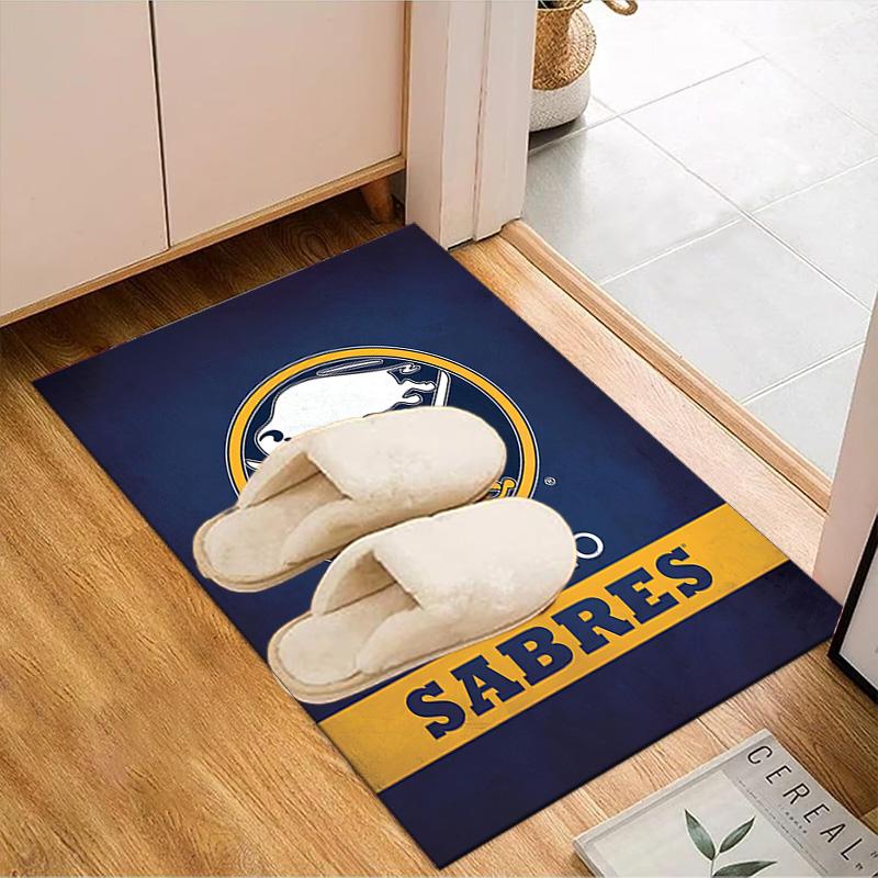 Buffalo Team Spirit Floor Mat for Living Room, Game Rooms, Office, Bedroom, Office Floor Mat Playful Design, Christmas Fan Gifts
