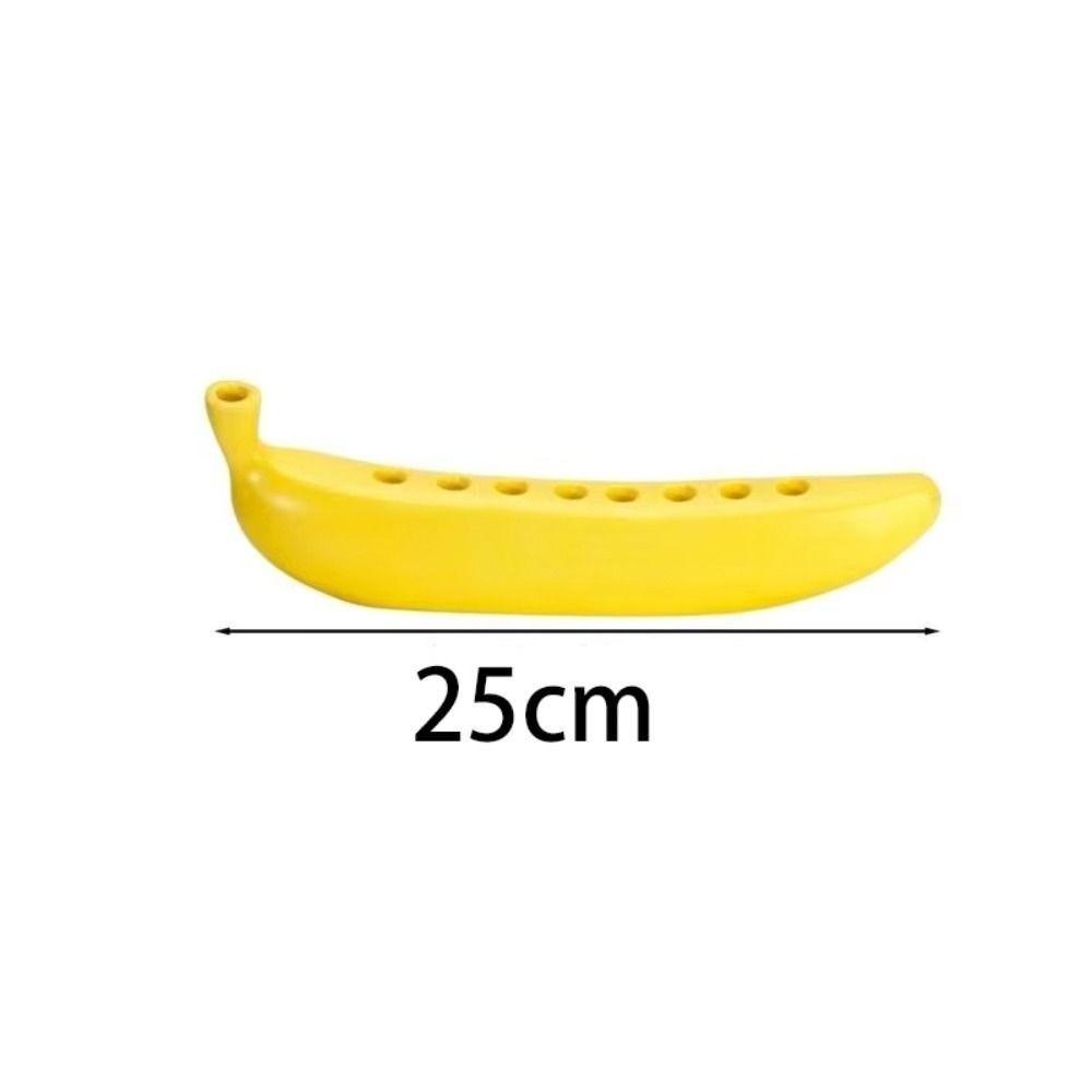 Banana Shape Hanukkah Candle Holder 9 Candle Capacity Banana Candlestick  Tabletop Display