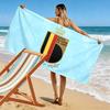Belgium National Football Team Print Beach Towel, Large Soft Quick Dry Towel for Beach Camping Swimming