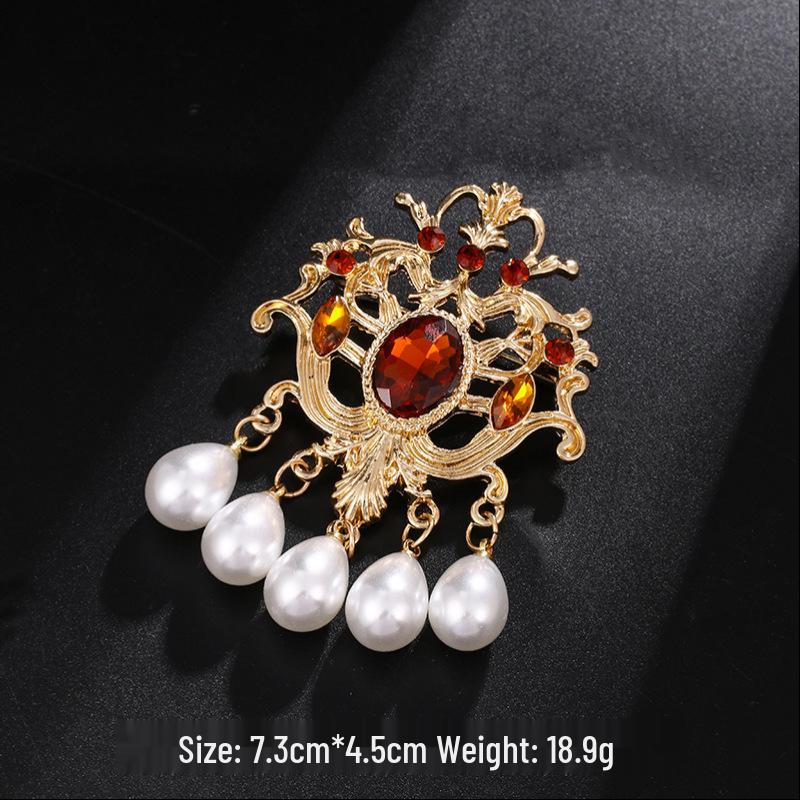 Elegant Unisex Strass Djurbrosch - Bi, Elefant, Tigertass Nål