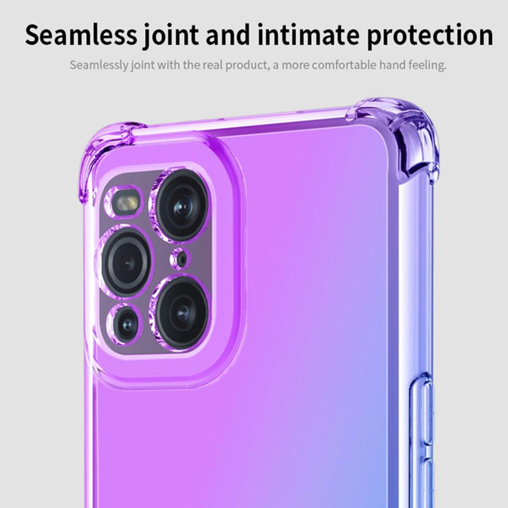 Clear Cute Gradient Phone Case Slim Anti Scratch Flexible TPU Cover Shockproof Protective Case for Oppo F9 F17 F19 Pro+ X2 Neo X3 X5 X6 X7 K11