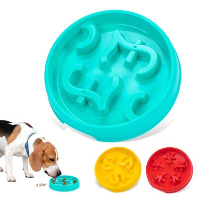 Hund Katze Langsamfresser Napf Anti-Schlingnapf Welpe Langsames Fressen Futterspender Schalen Fettleibigkeit vorbeugen Neues Produkt Vielfalt Haustierbedarf