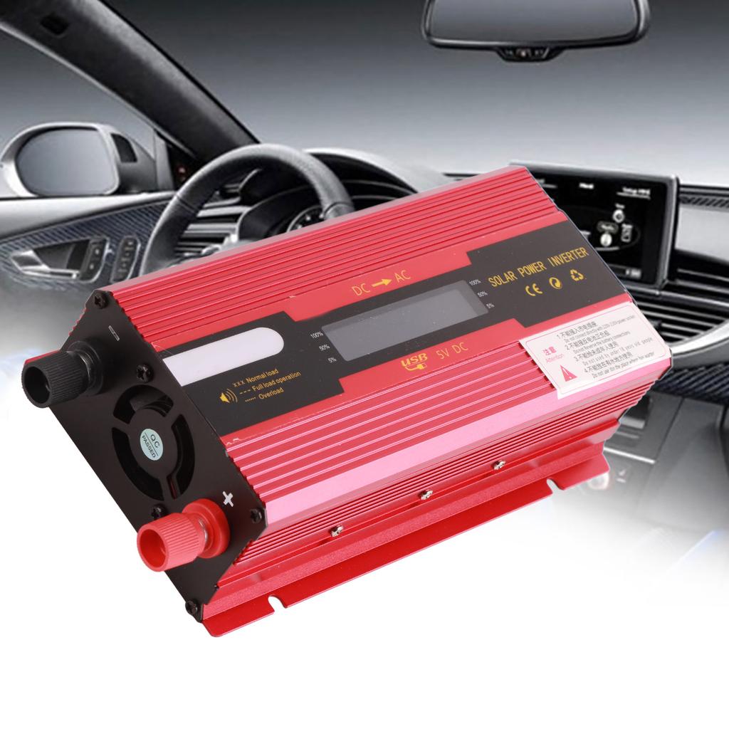 1000W Portable Inverter Solar Power Inverter for Home (12V To 220V/LCD)