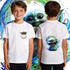 Kids Boys Yoda Graphic T Shirt Cotton Casual Soft Breathable Star Wars Child Clothing Summer Top Toddler Tee