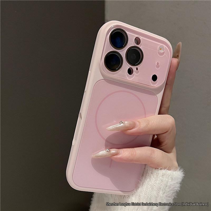 Stylish Magnetic Liquid Case: Full-Coverage for Apple iPhone 14-17 Pro Max 13