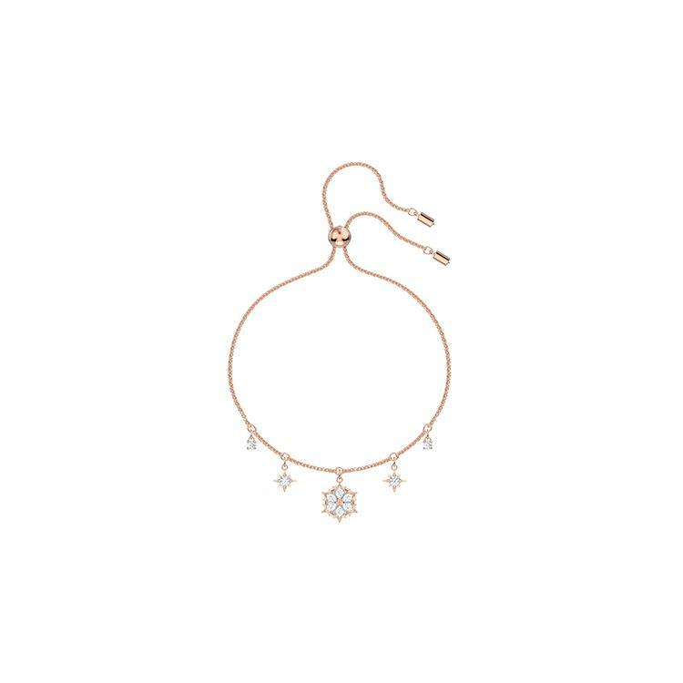 Swarovski Magic Snowflake Pendant Elegant Sweet Crystal Bracelet Women bracelet Rose-Gold 5558186